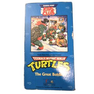 Teenage Mutant Ninja Turtles VHS The Great Boldini Burger King Kids Club
